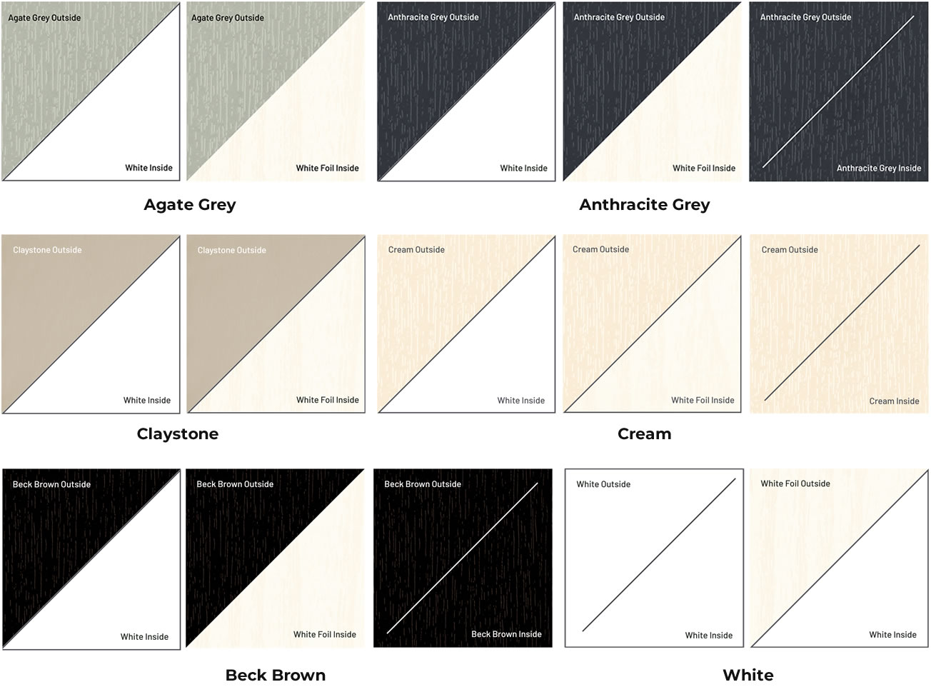 Colourful image showing various Omnia colours