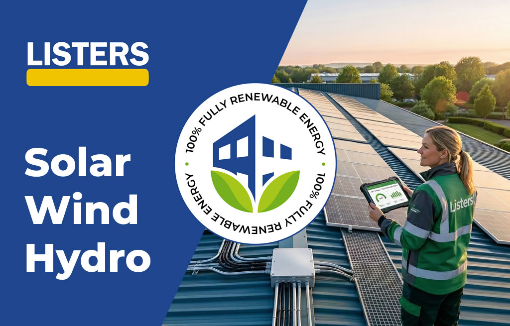 Listers Windows and Doors Goes Fully Renewable