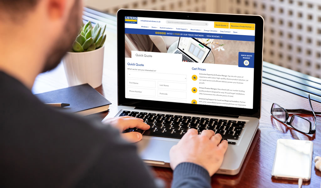 Trade Quote web page