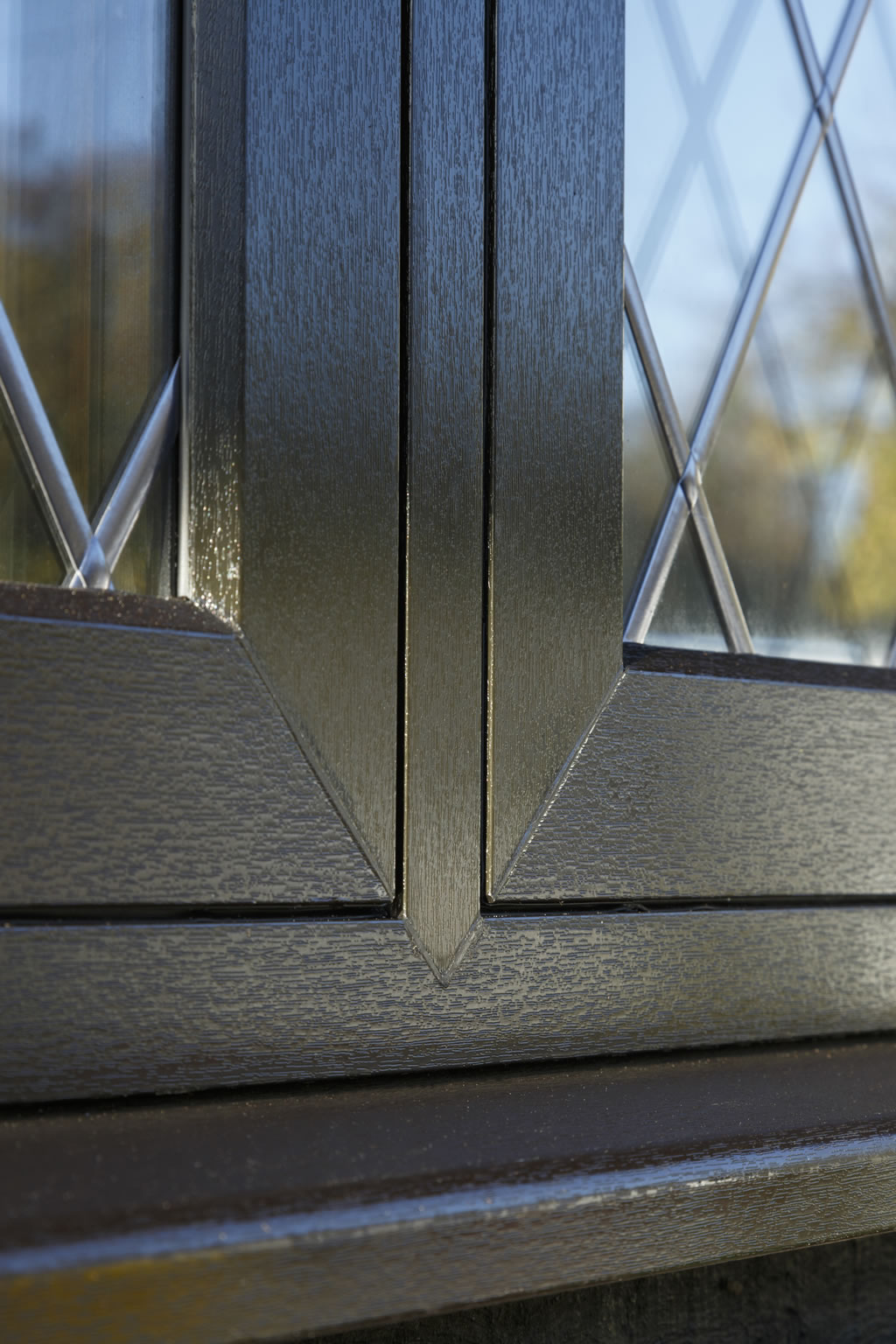 close up Eurocell Logik S flush sash wondow